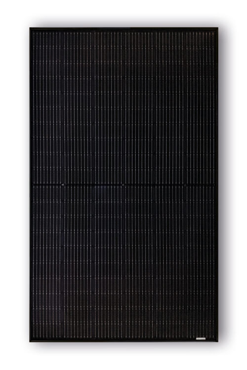 Frontalansicht des ASWS Solarmoduls Black Style