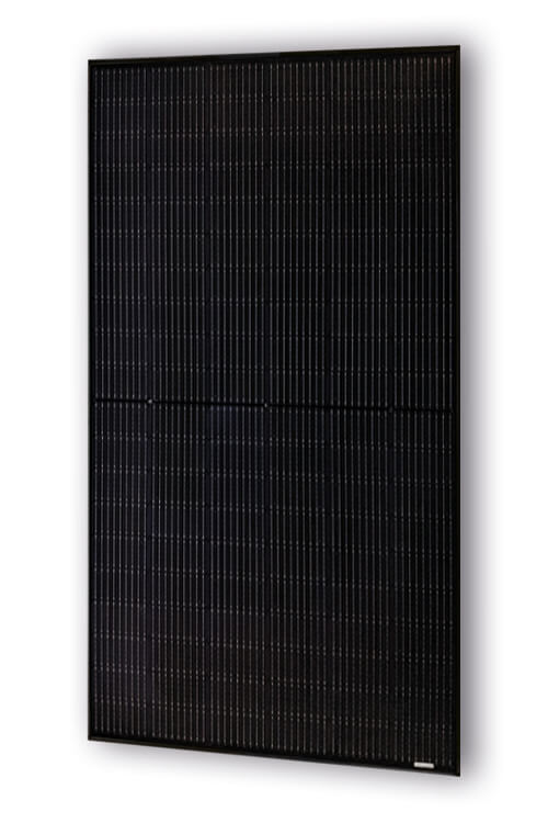 Seitenansicht des ASWS Solarmoduls Black Style