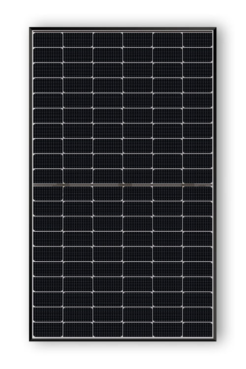 Front view of the ASWS Strong Style HJT solar module.